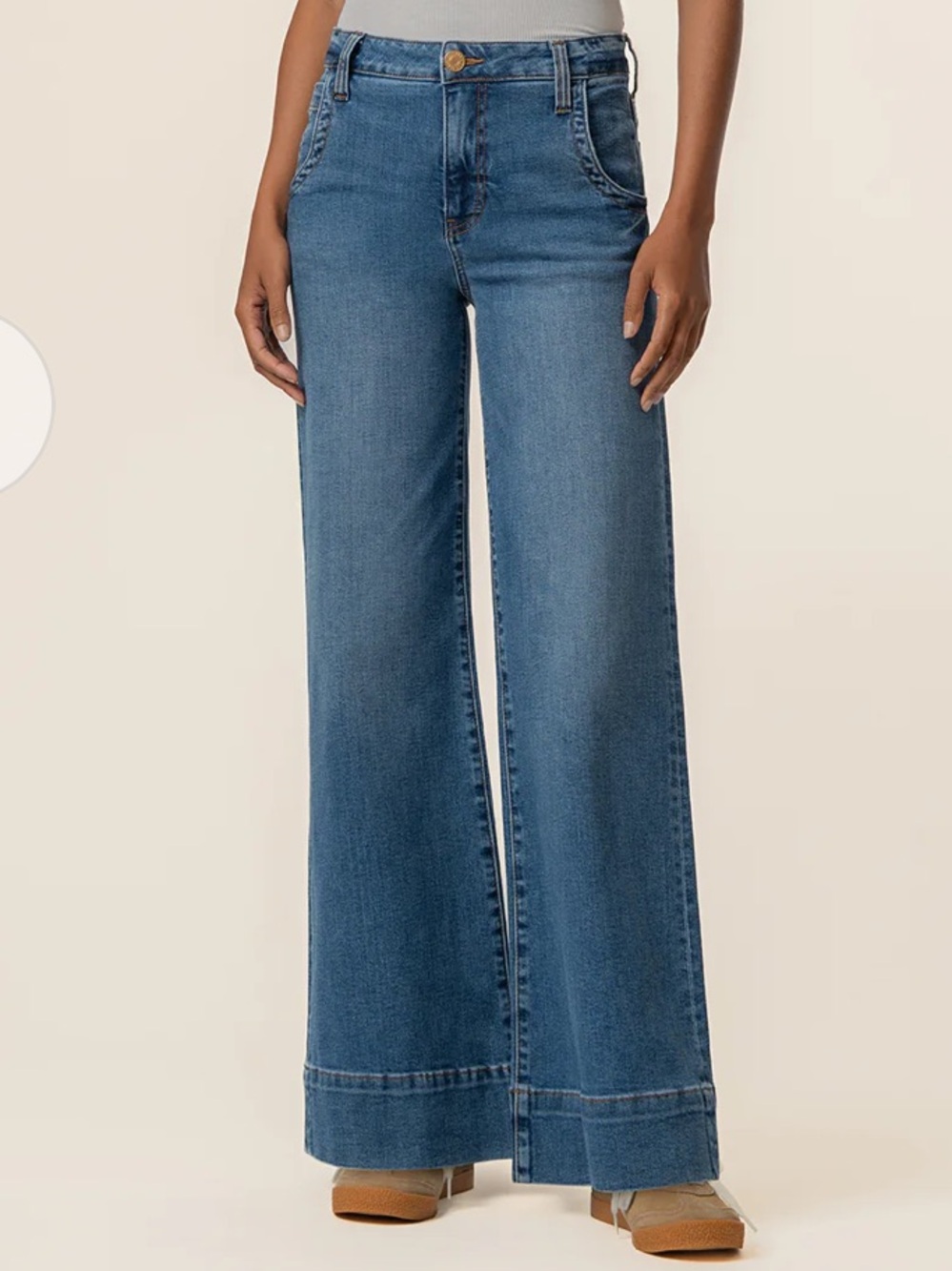 KUT From The Kloth Maya fab ab wide Leg Jeans - Blue